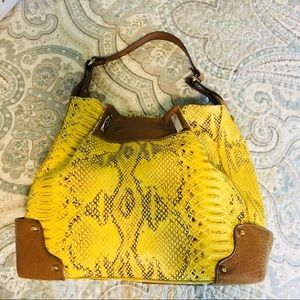 Yellow Snake Skin Bag!💛